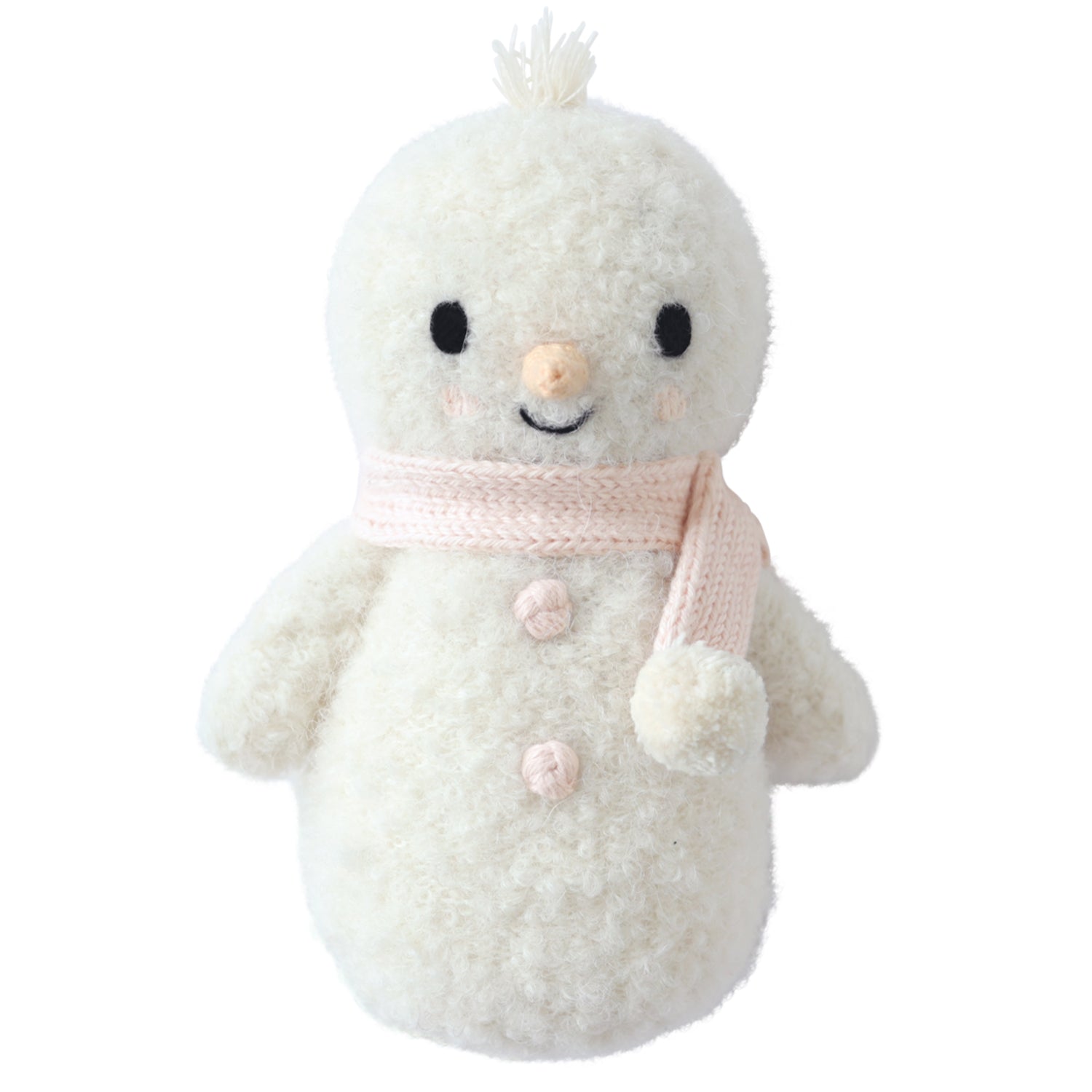 cuddle + kind baby holiday snowman - blush
