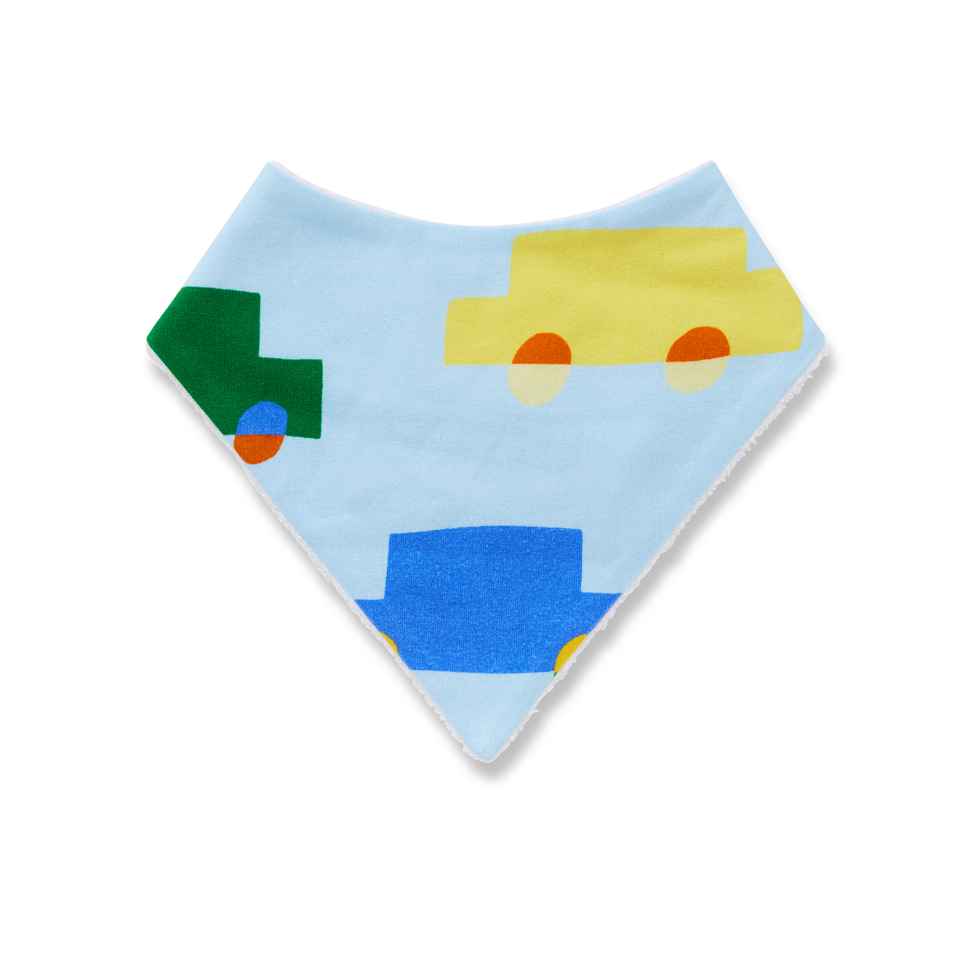 halcyon nights baby bib - beep beep