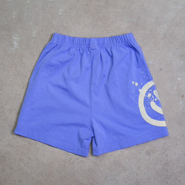 franco's dad acid dye shorts - blue