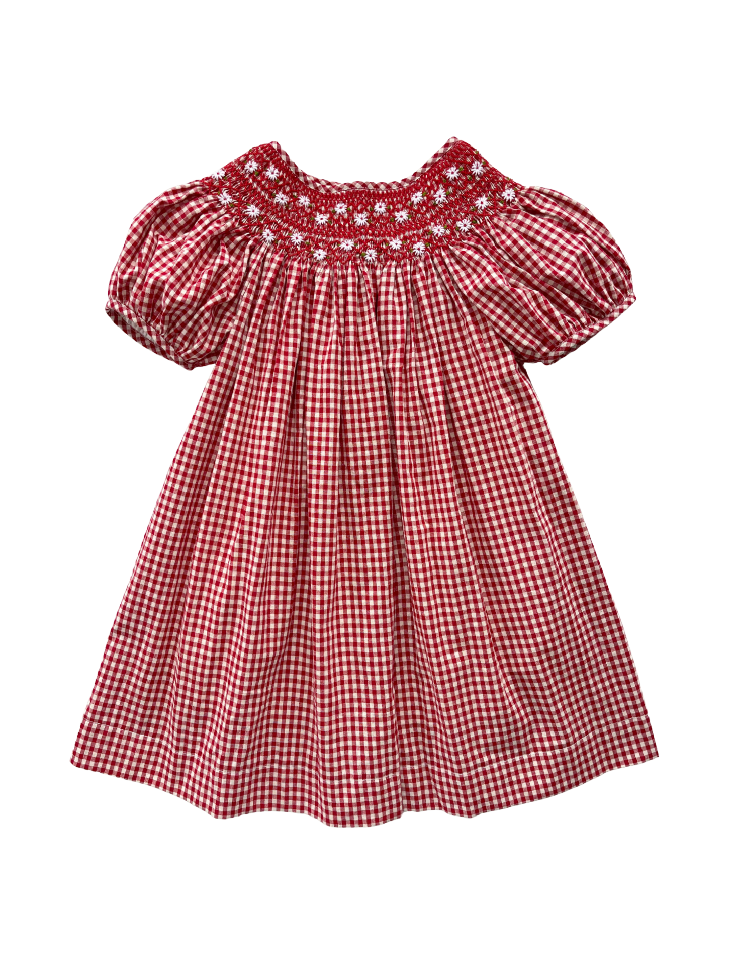 elma celeste dress - strawberry gingham - pre order