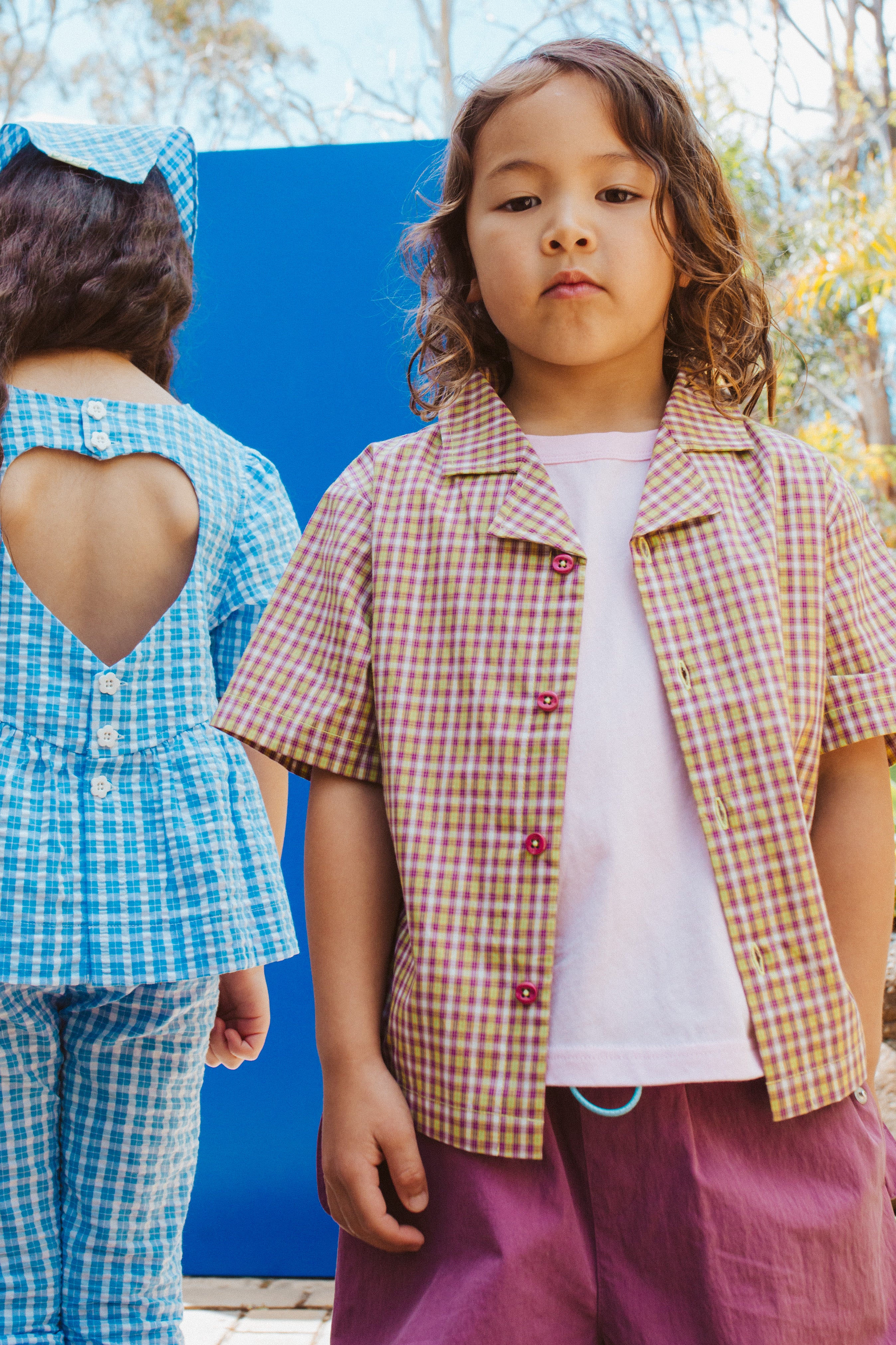 cubby frankie shirt - lime check