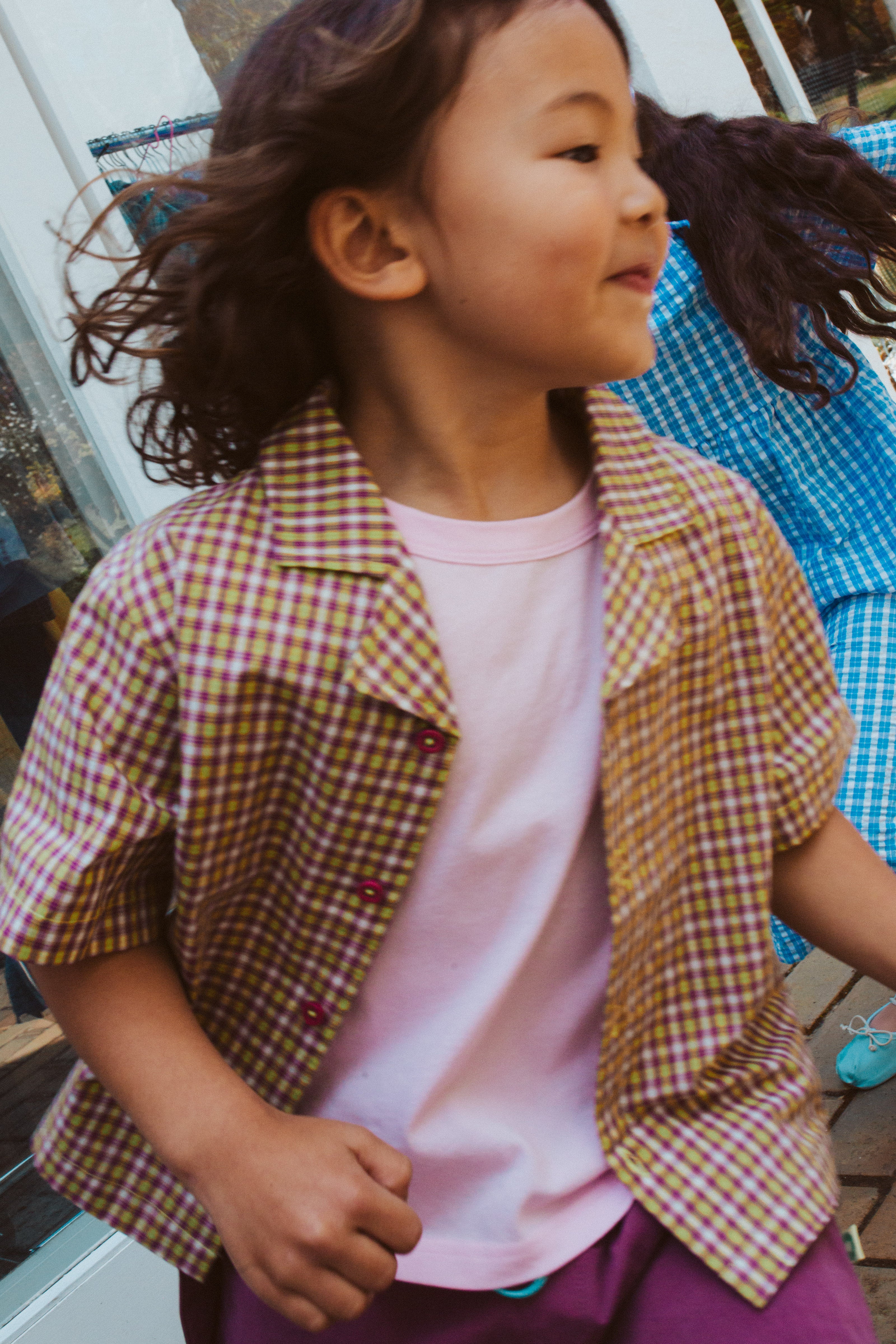 cubby frankie shirt - lime check