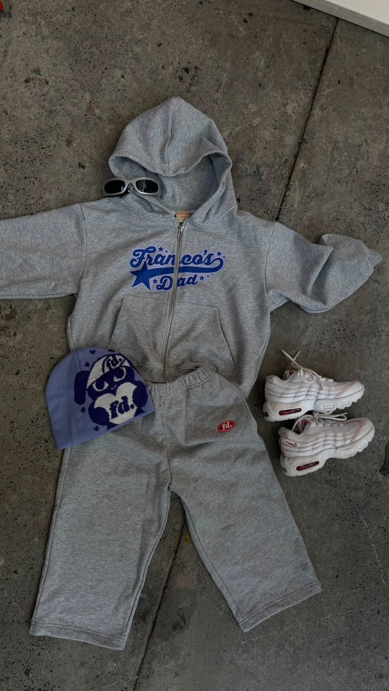 franco's dad zip hoodie - all stars (pre order)