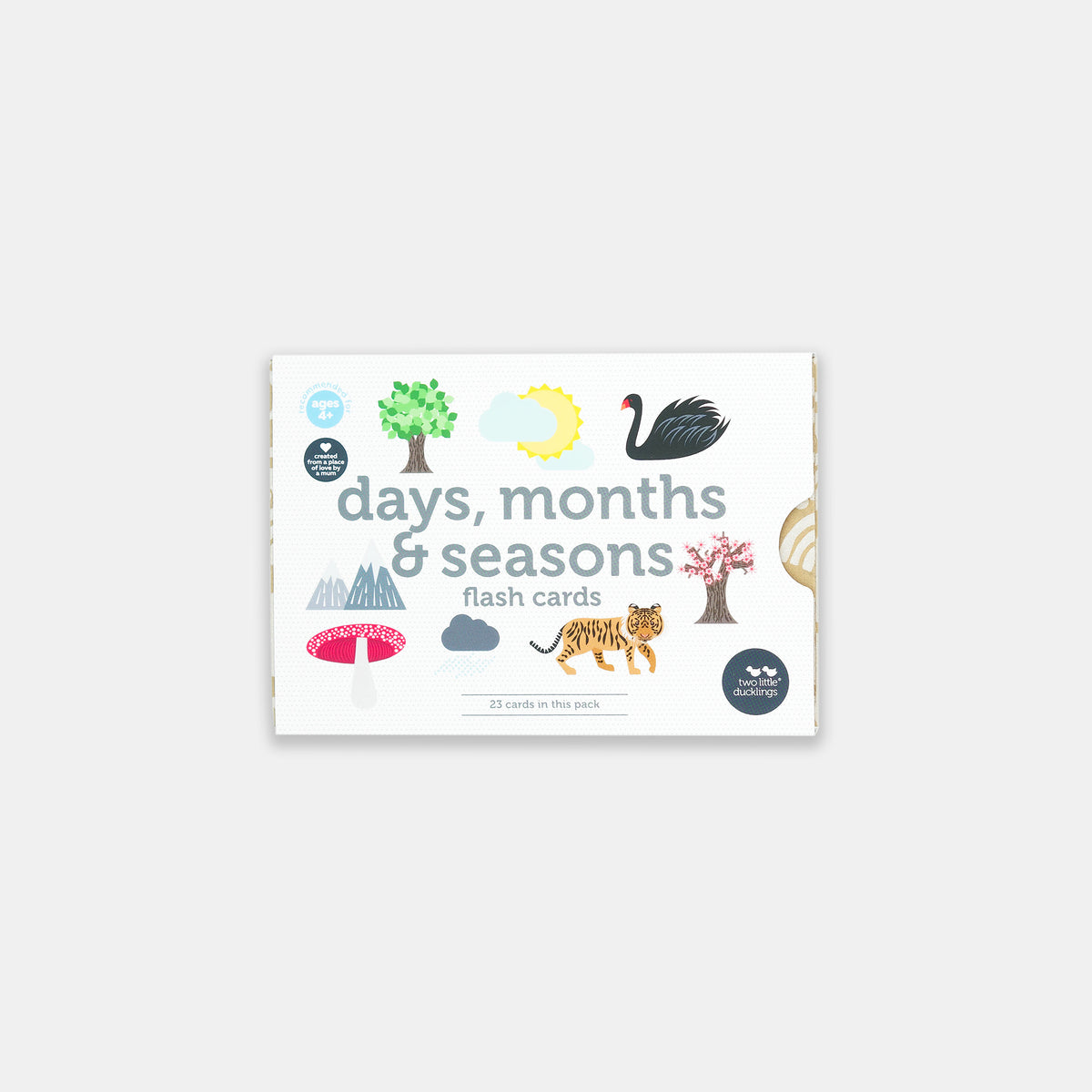 two little ducklings flash cards - days, months & seasons