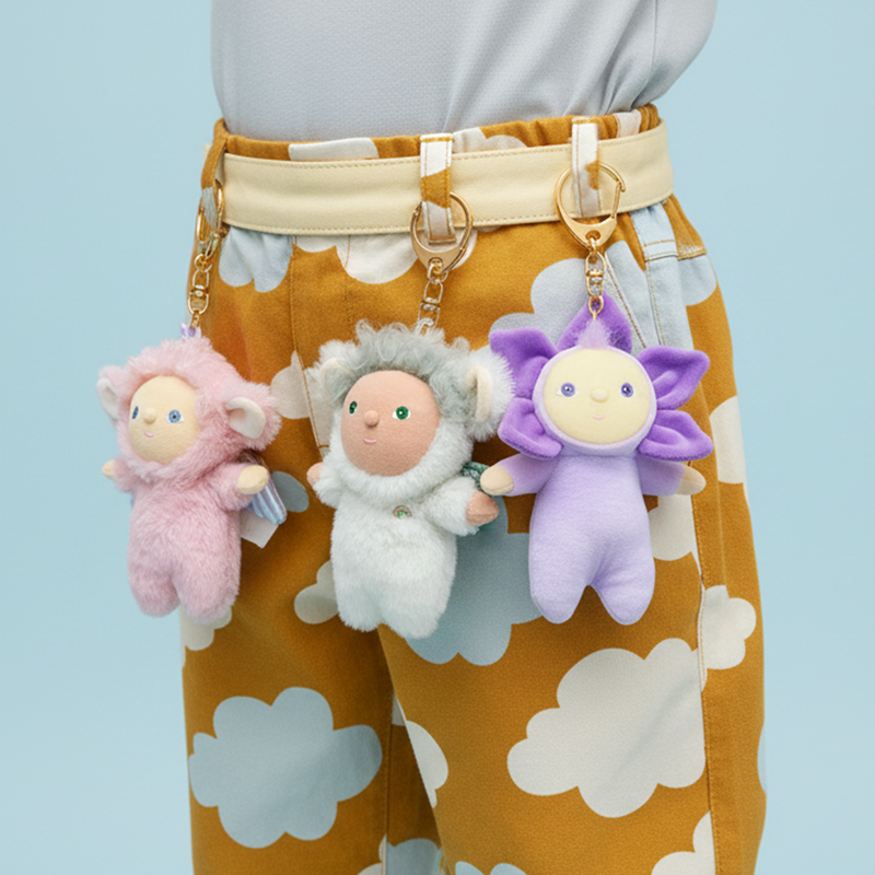 olli ella dinky bag charm - una unicorn