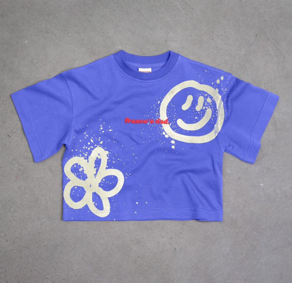 franco's dad acid dye tee - blue