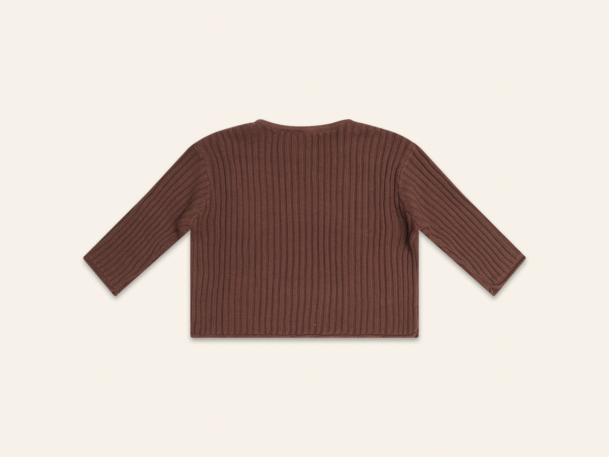 illoura the label essential knit jumper - cocoa