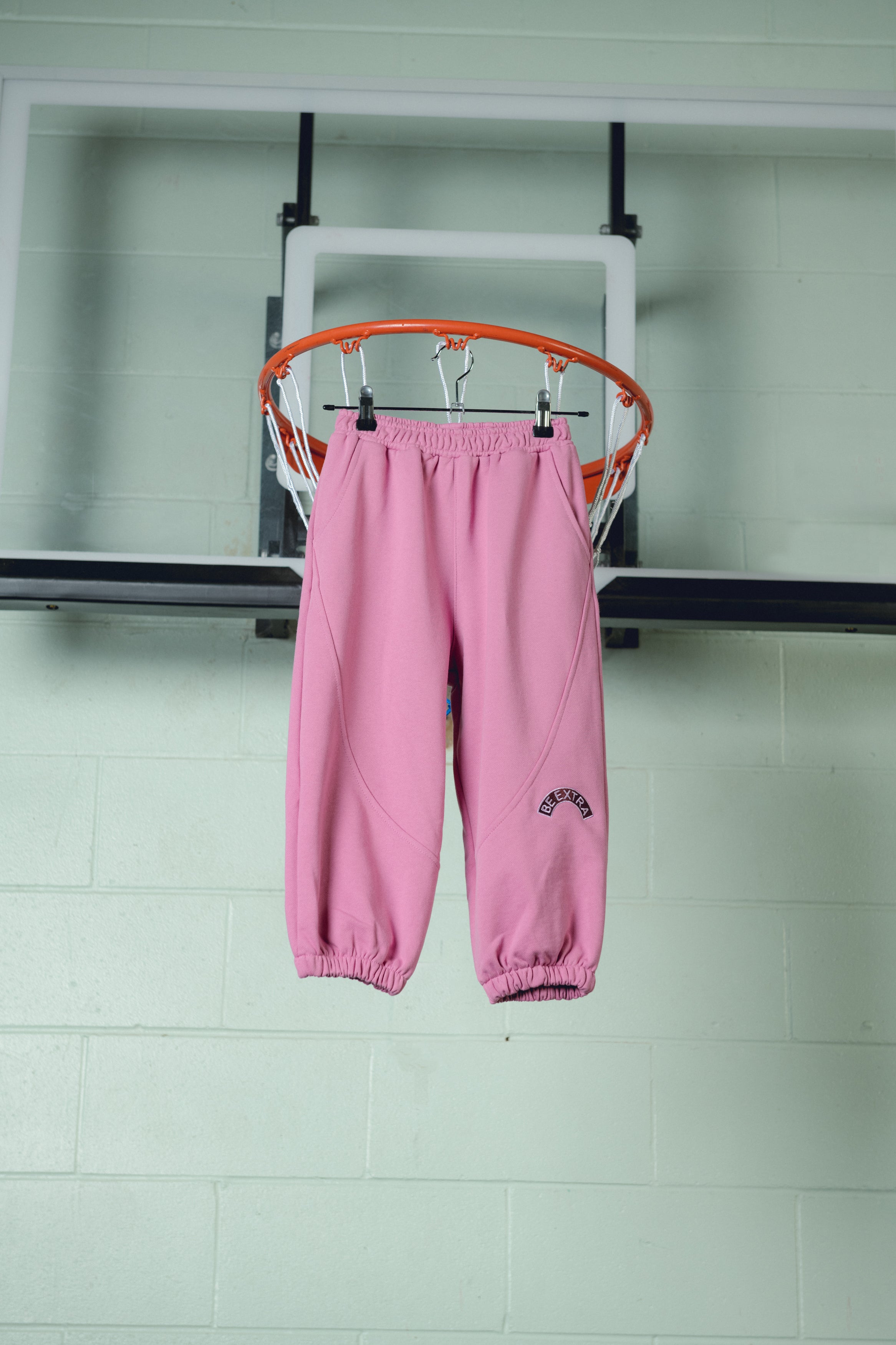 extra extra panelled track pant - rose