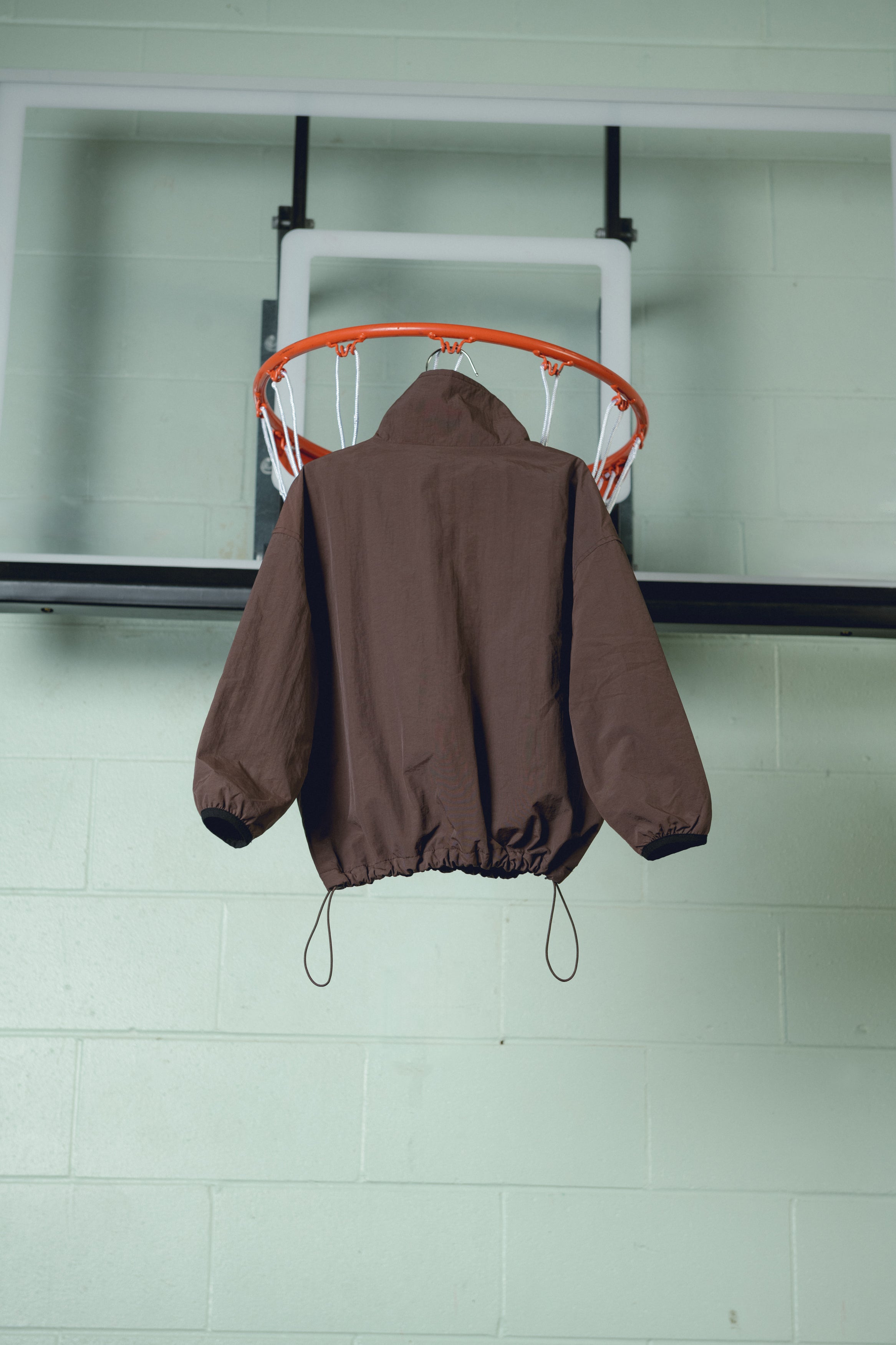 extra extra  funnel half zip jacket - choc / yellow