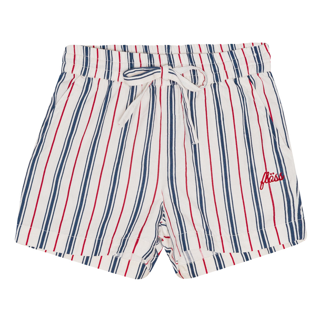 flöss miles shorts - red / blue stripe - pre order