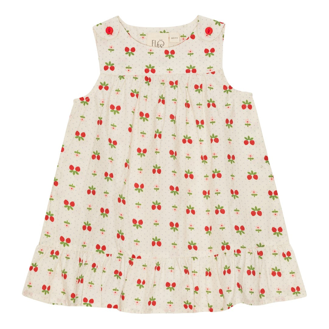flöss sofia jumper dress - soft white berry - pre order