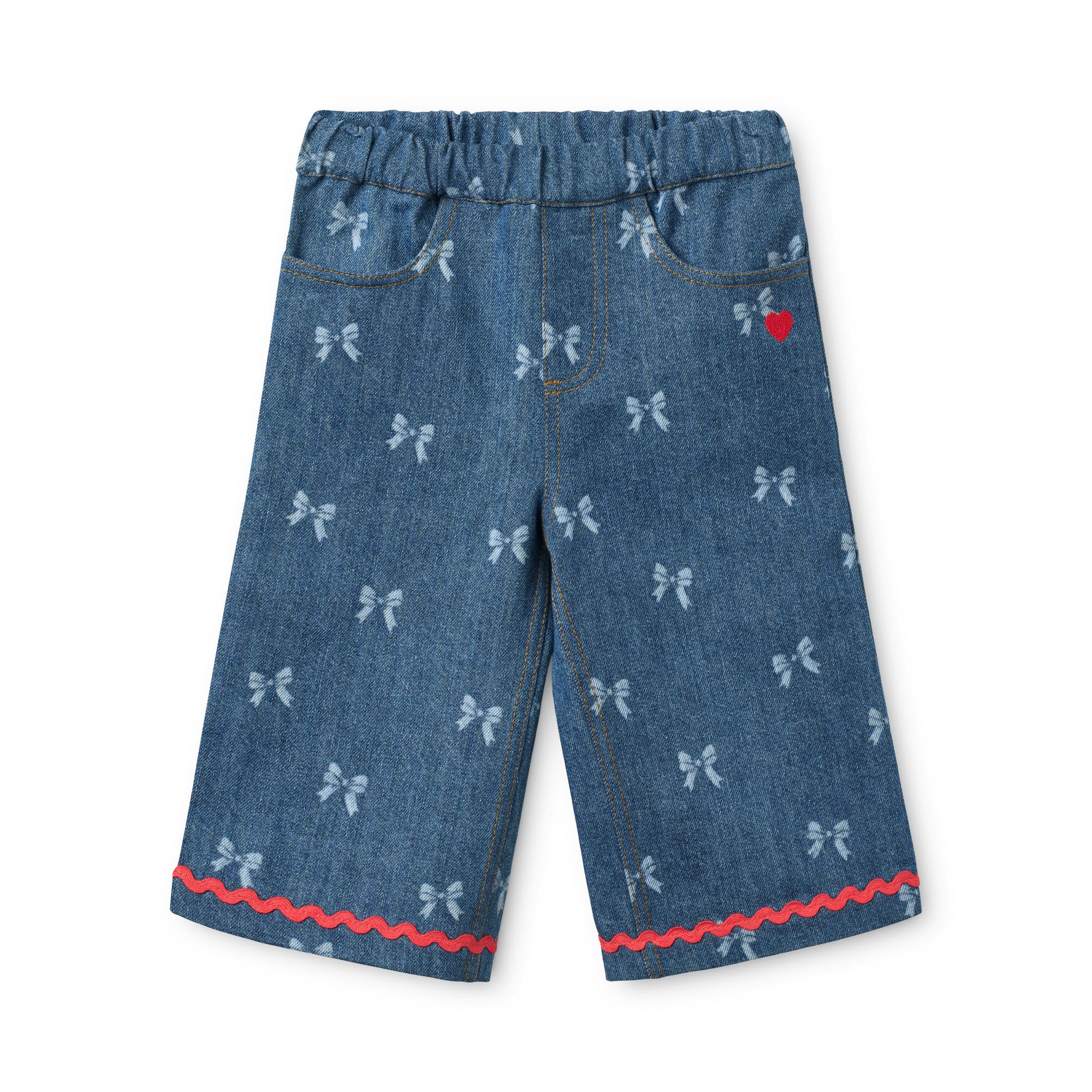 flöss eva pants - denim blue bow