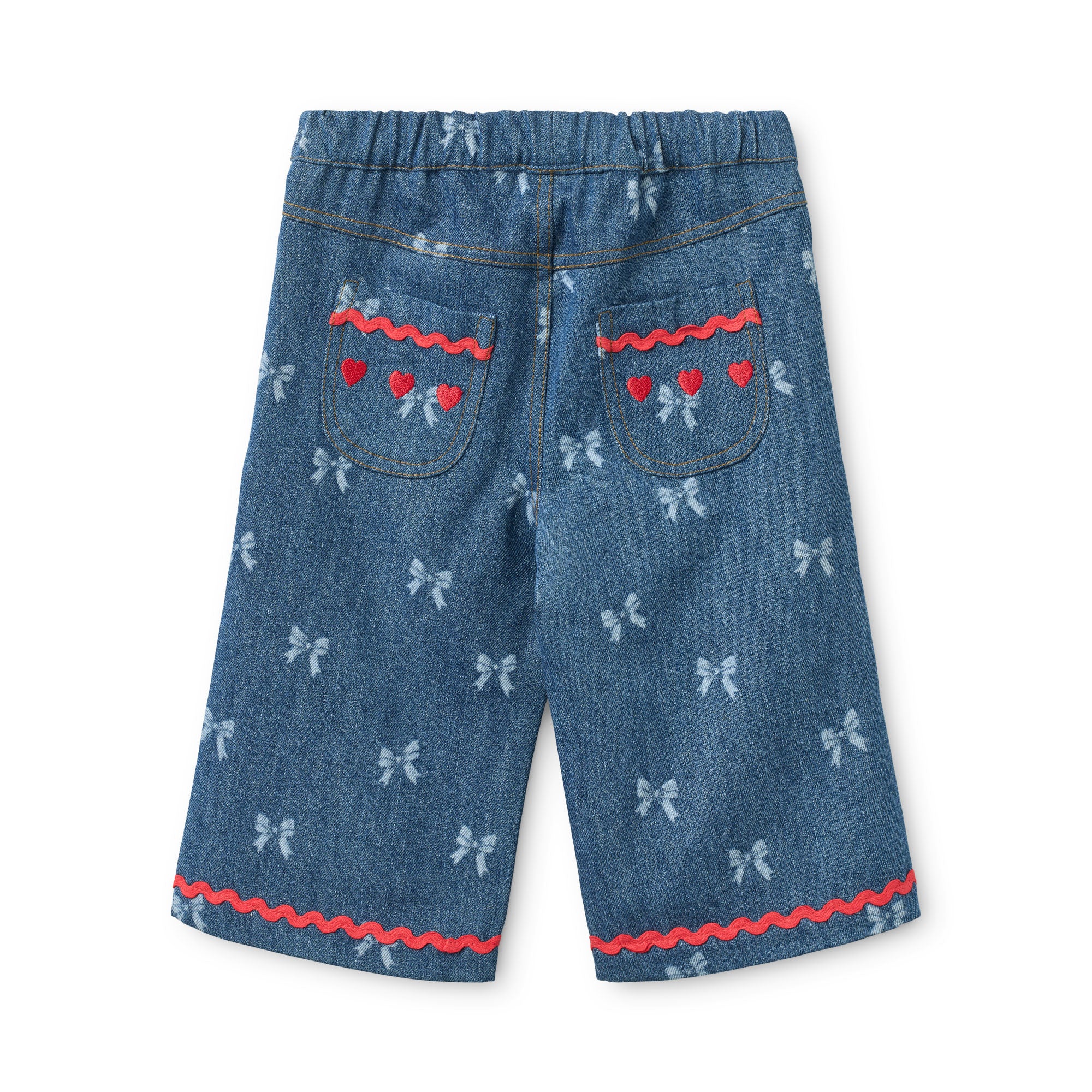 flöss eva pants - denim blue bow