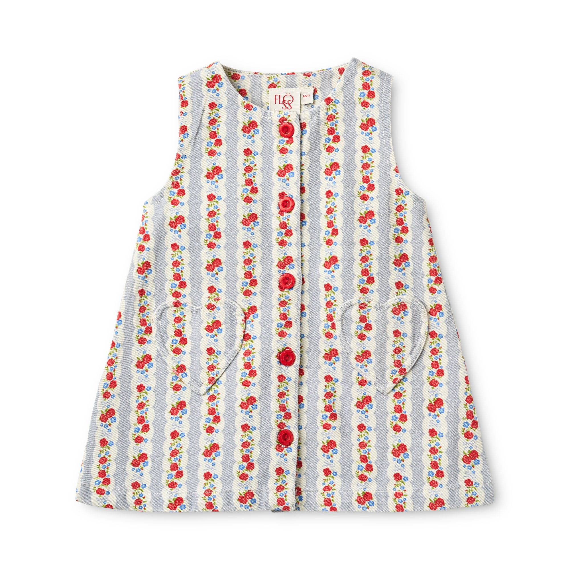 flöss aria dress - blue air rose (pre order)