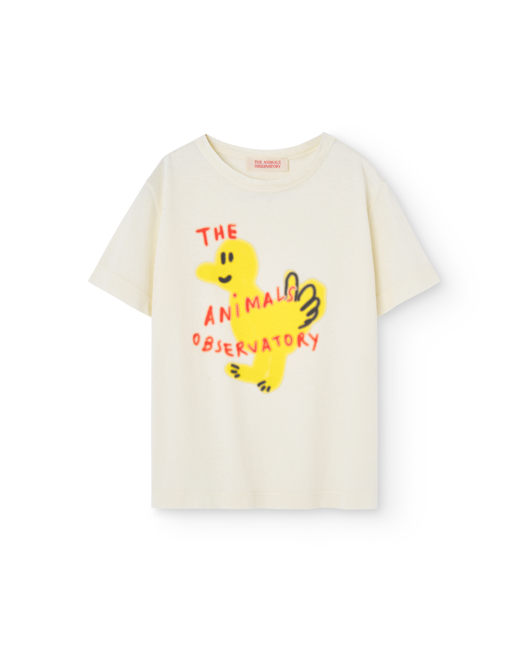 the animals observatory rooster kids t-shirt - offwhite