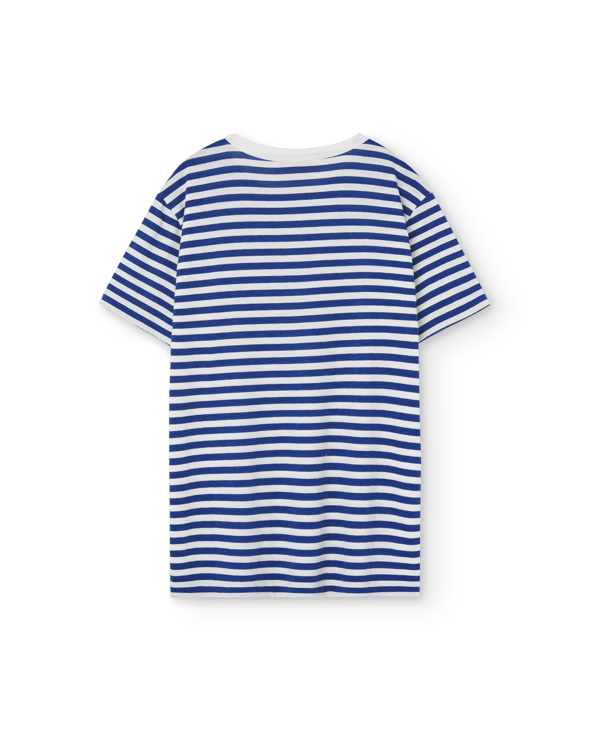 the animals observatory blue stripes big rooster kids t-shirt