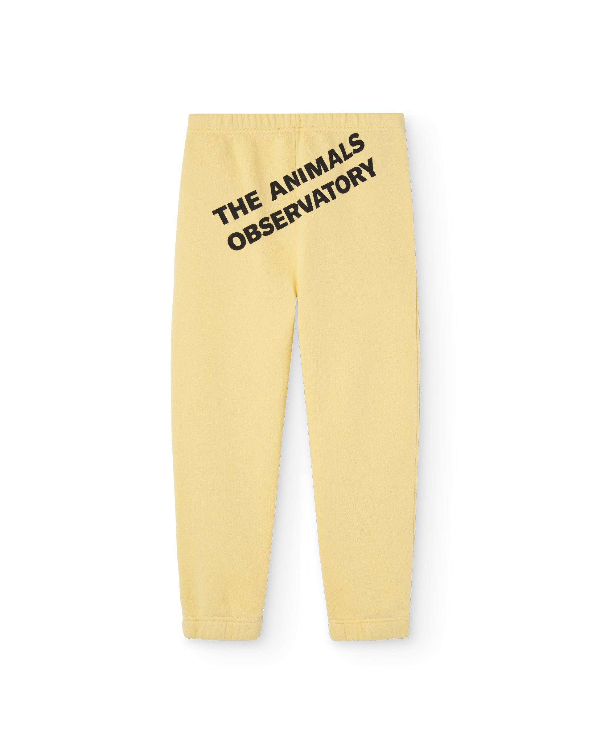 the animals observatory dromedary kids pants - soft yellow logo