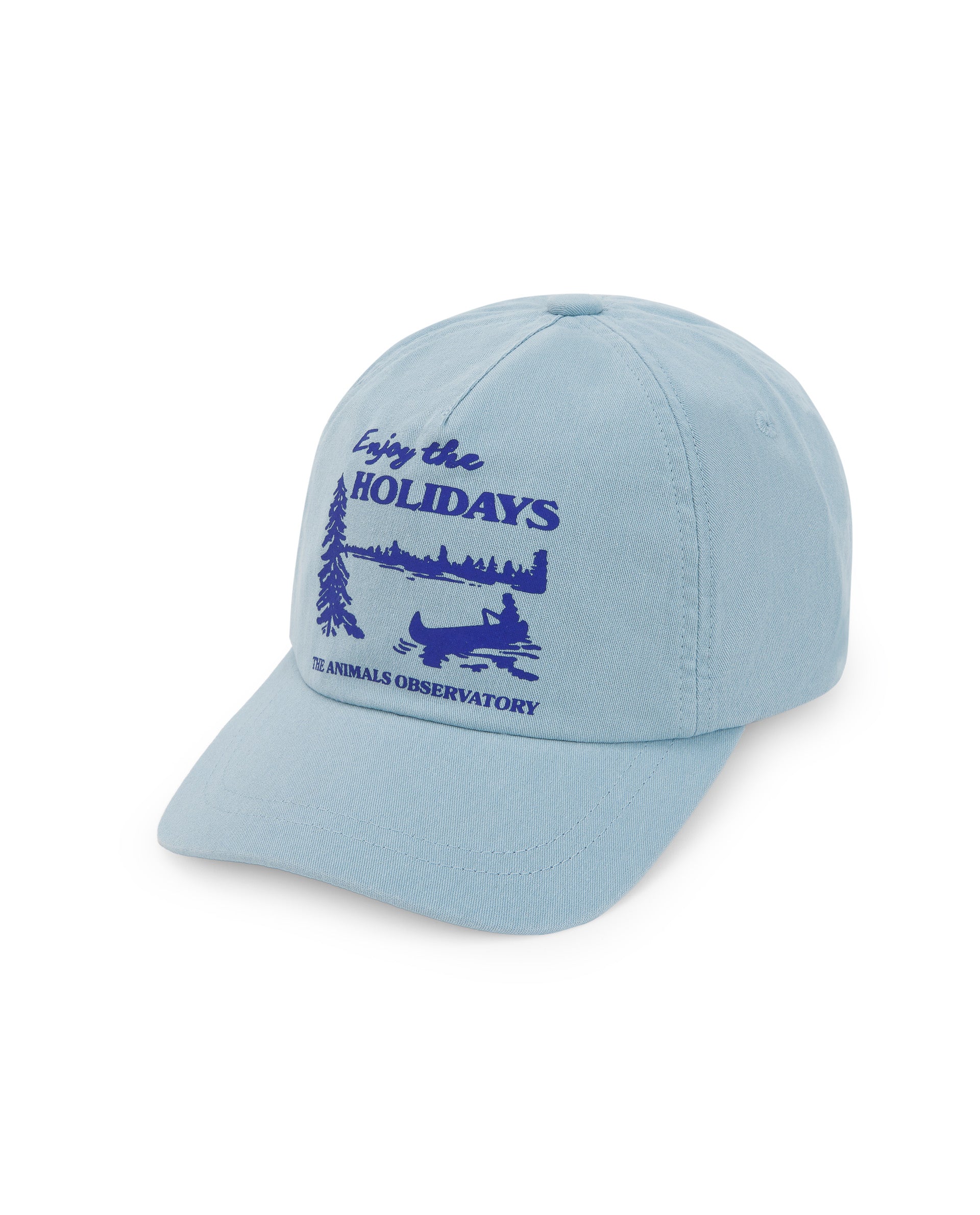 the animals observatory blue holidays hamster kids cap