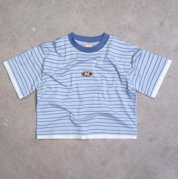 franco's dad blue stripe double layer tee