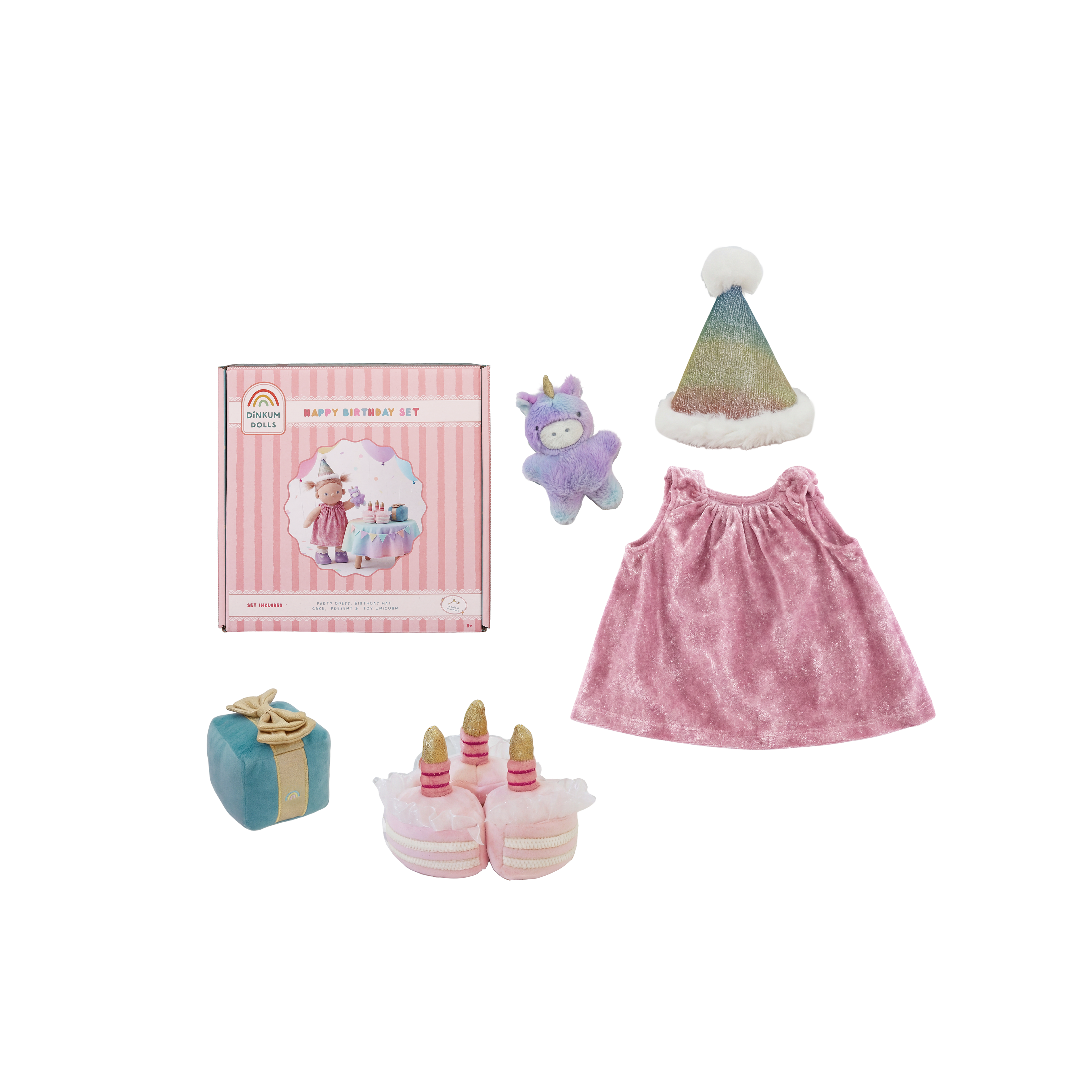 olli ella dinkum doll magical birthday set