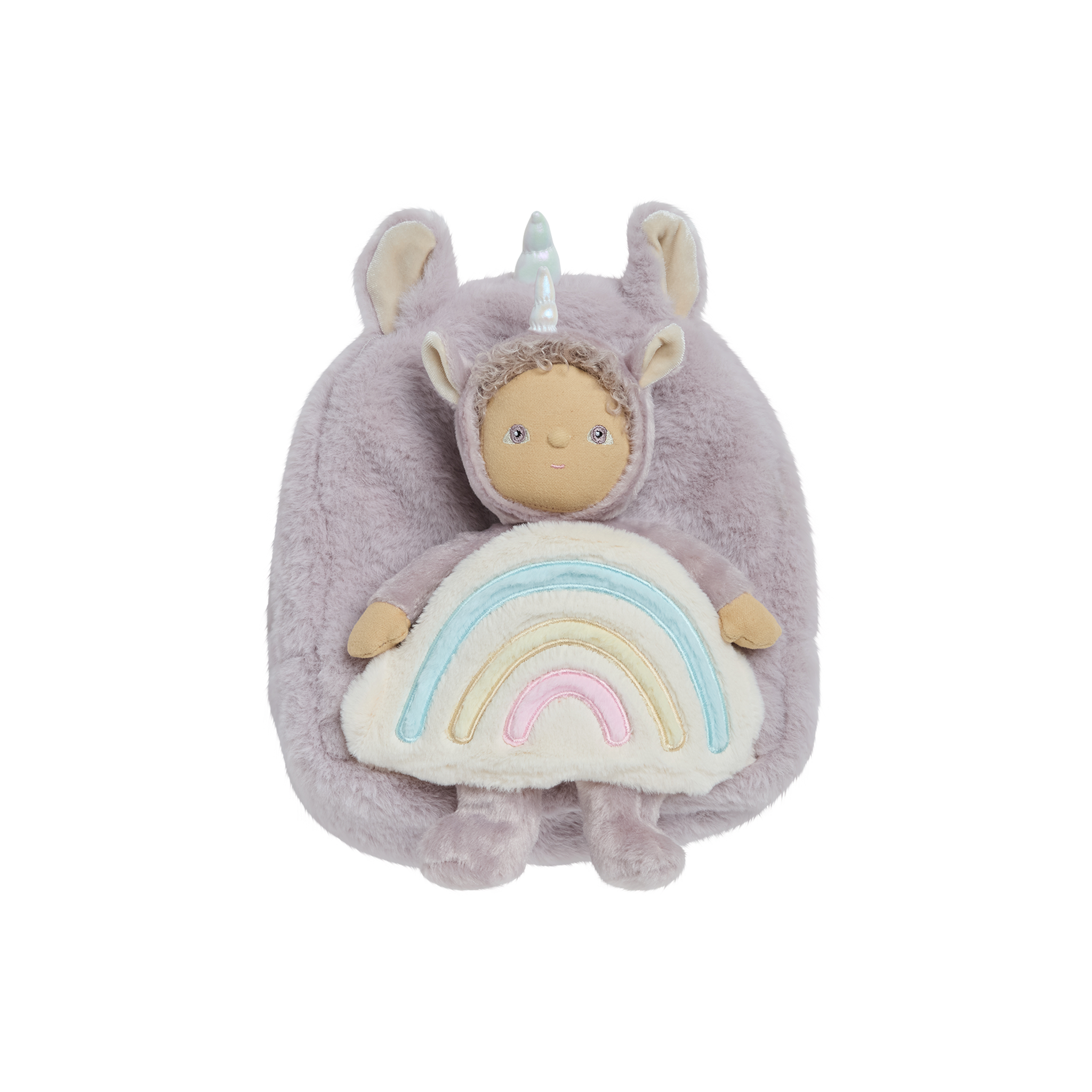 olli ella hopalong unicorn backpack - lilac