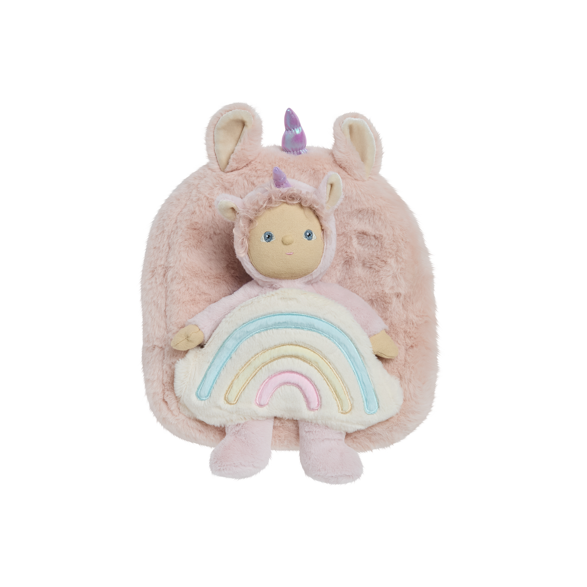 olli ella hopalong unicorn backpack - pink