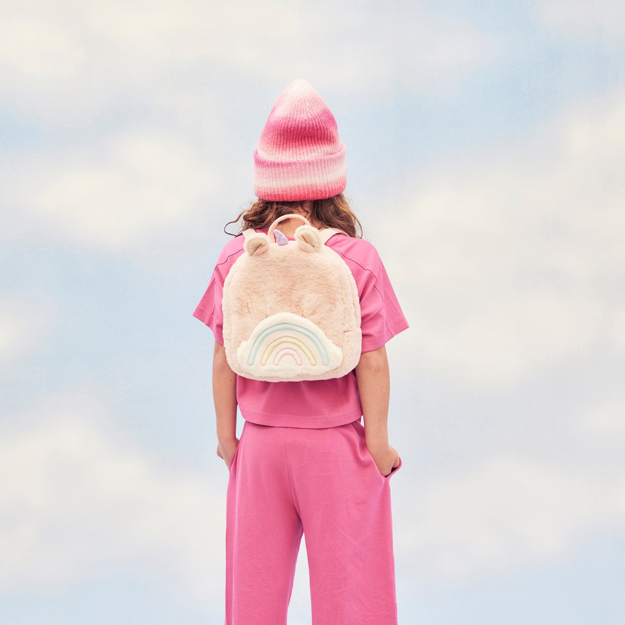 olli ella hopalong unicorn backpack - pink