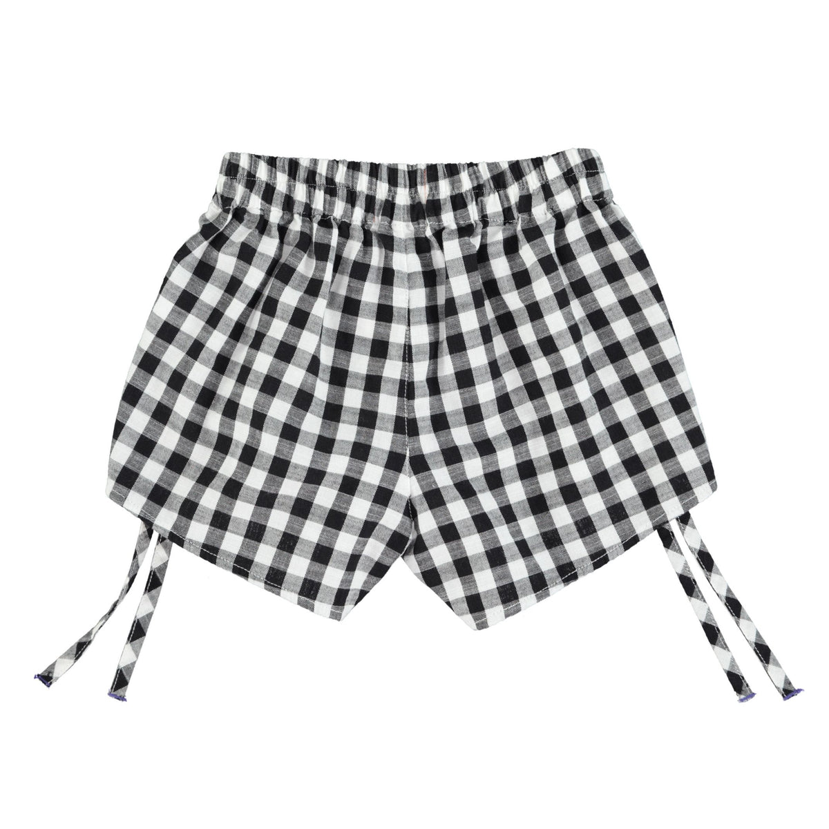 piupiuchick shorts - black and white checkered