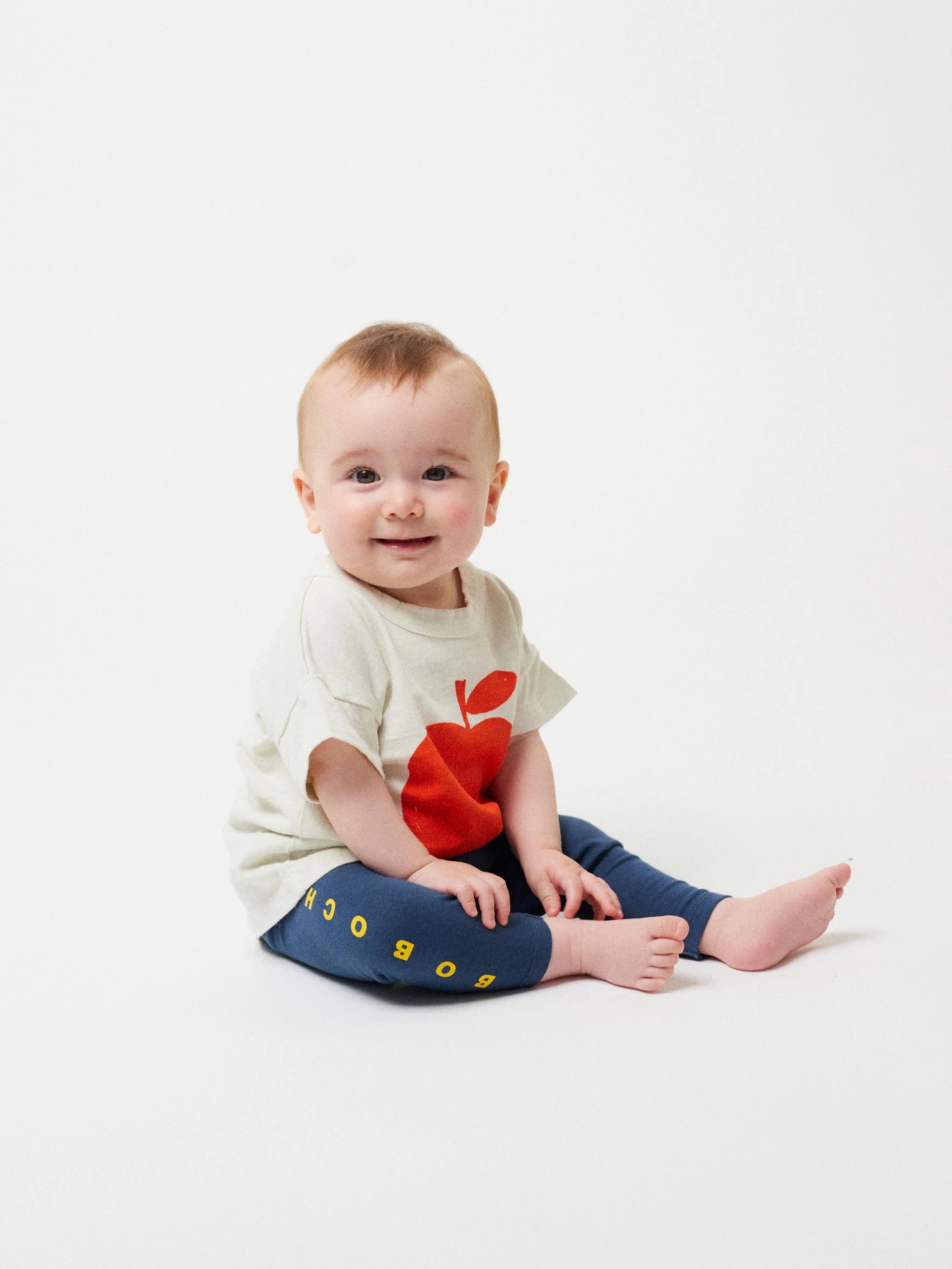bobo choses iconic collection baby poma ecru t shirt