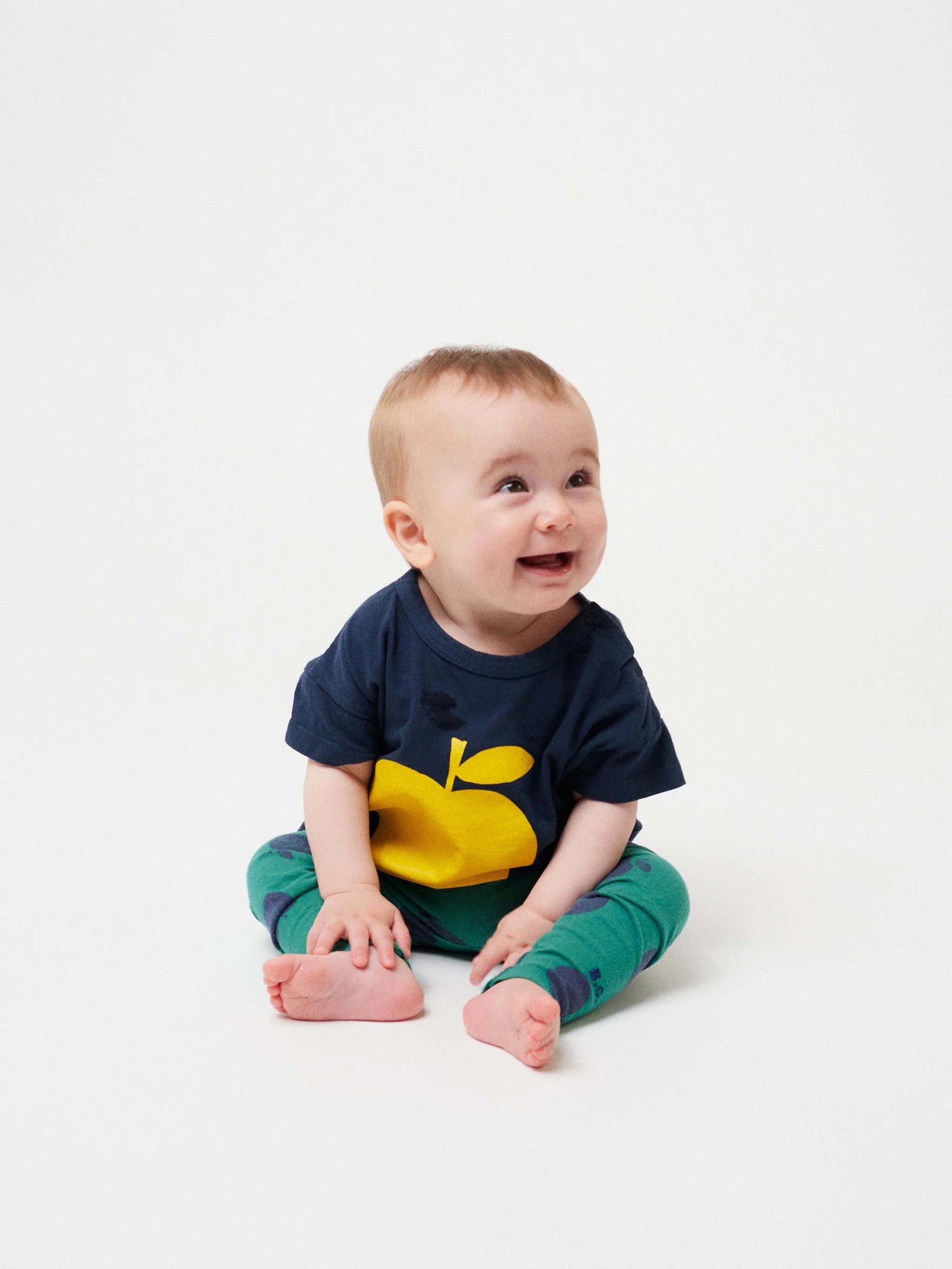 bobo choses iconic collection baby poma navy t shirt