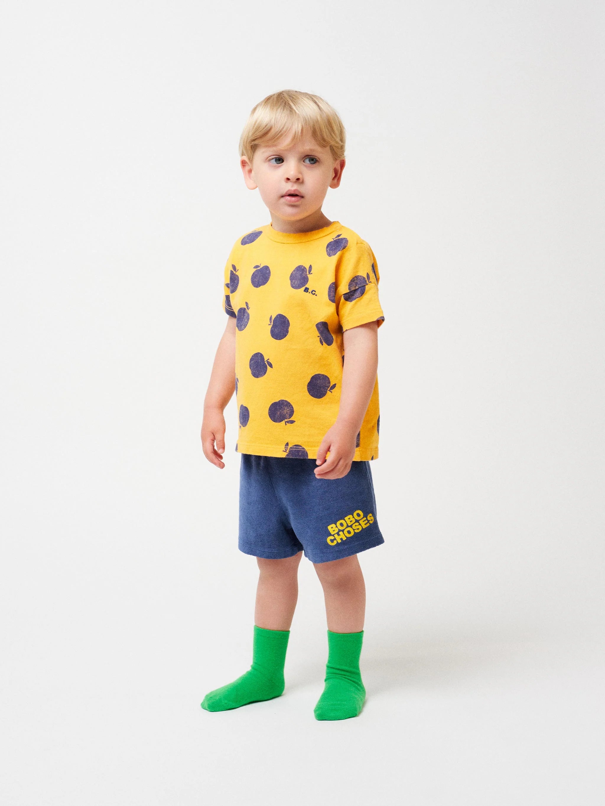 bobo choses iconic collection baby navy shorts