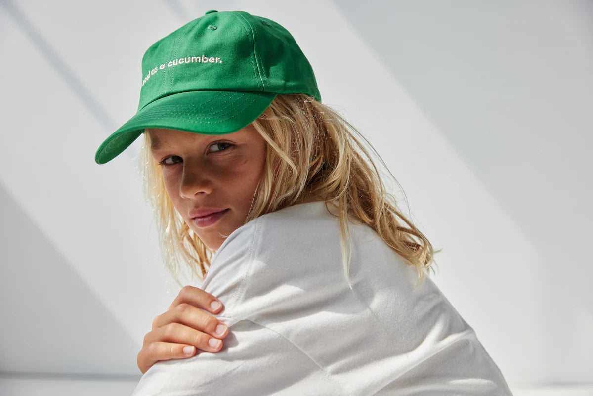 bbobbie cool as a cucumber cap in green