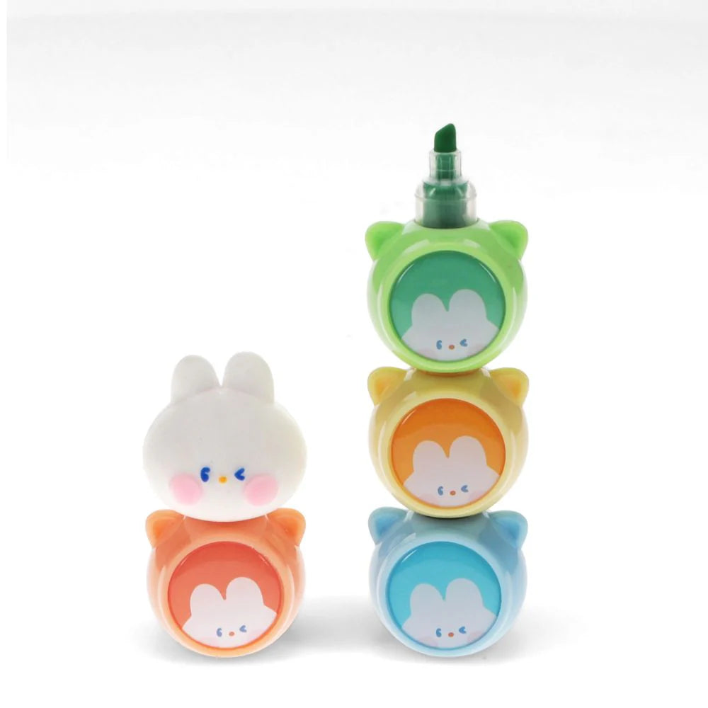 rex london stackable highlighters - bunny
