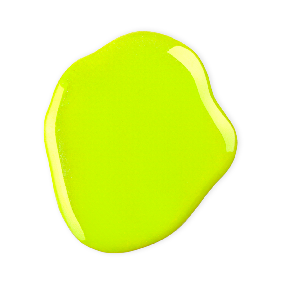 inuwet water based nail polish - fluoro yellow pineapple