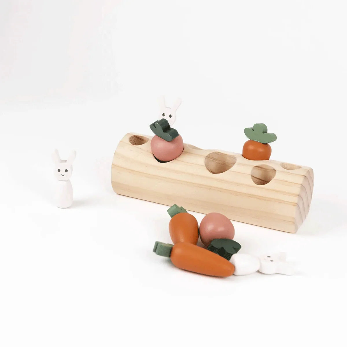 egmont toys rabbit and vegetables log