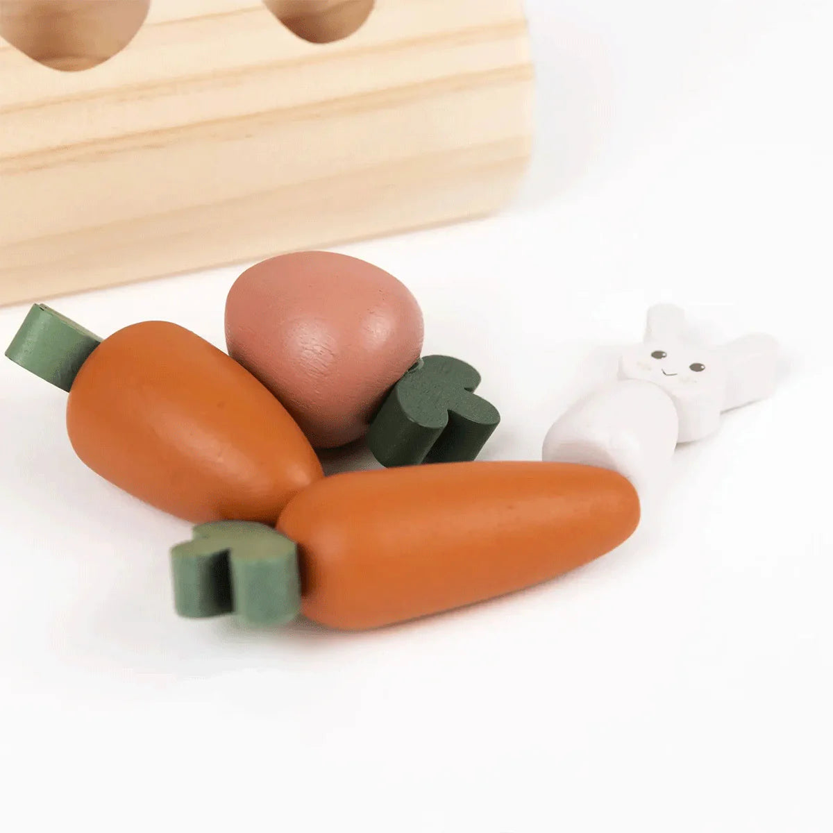 egmont toys rabbit and vegetables log