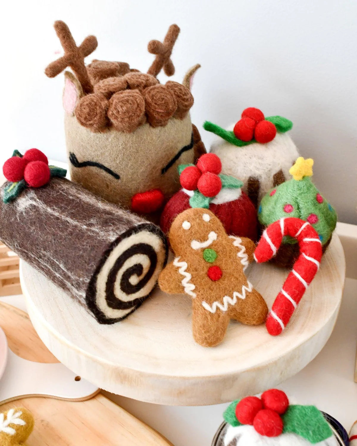 tara treasures felt gingerbread man cookie