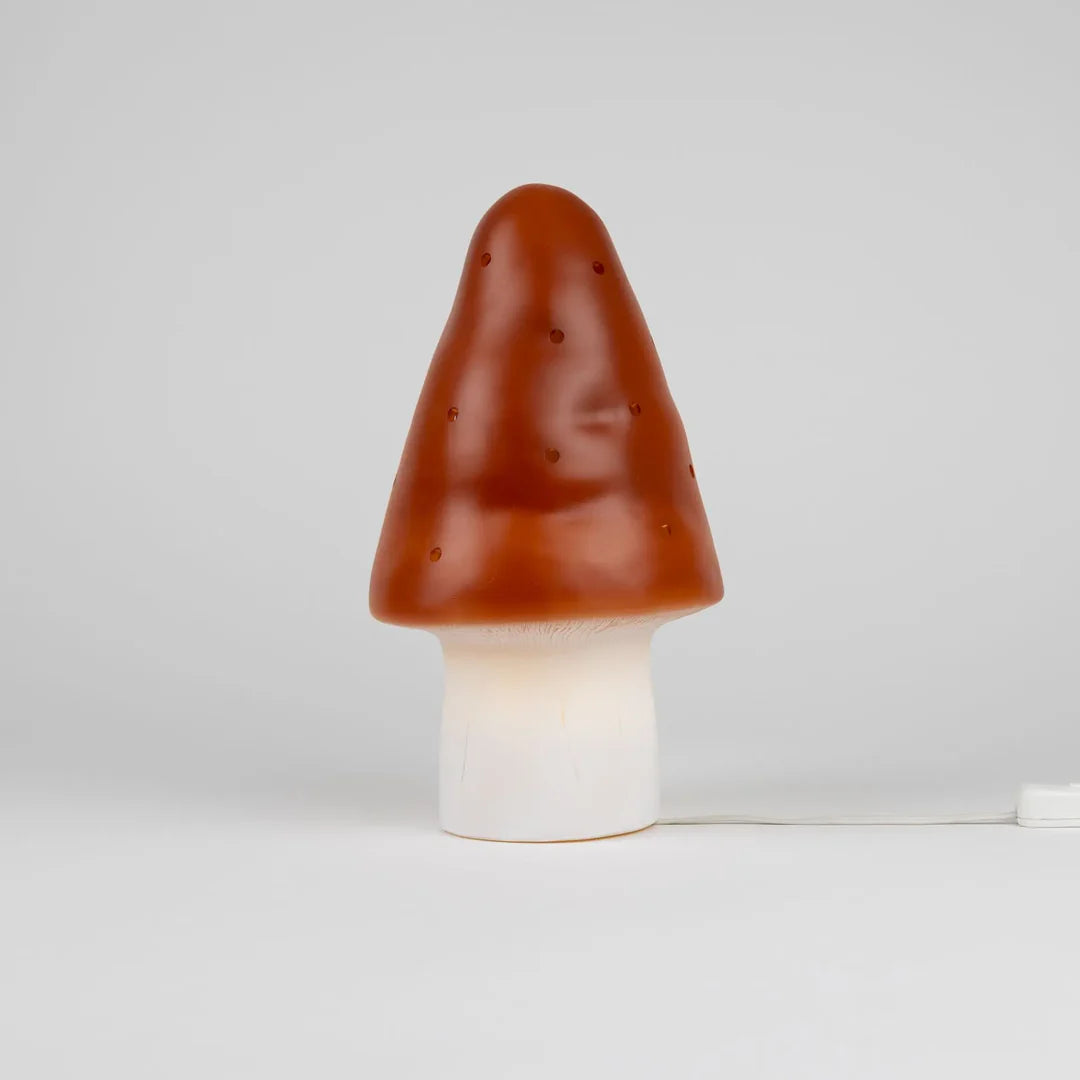 heico by egmont small mushroom lamp - brick red