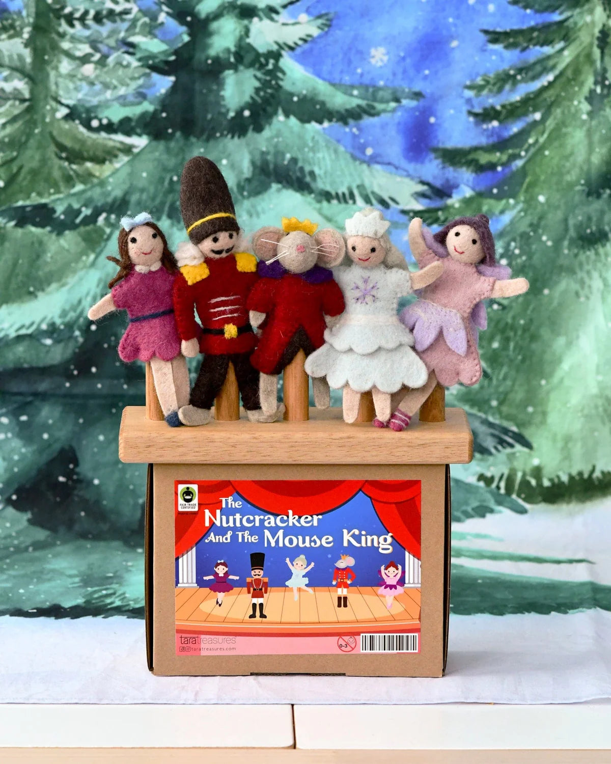tara treasures finger puppet set - nutcracker and the mouse king