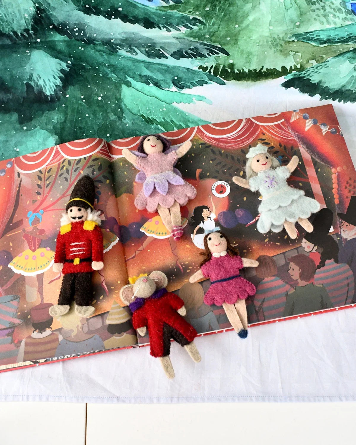 tara treasures finger puppet set - nutcracker and the mouse king