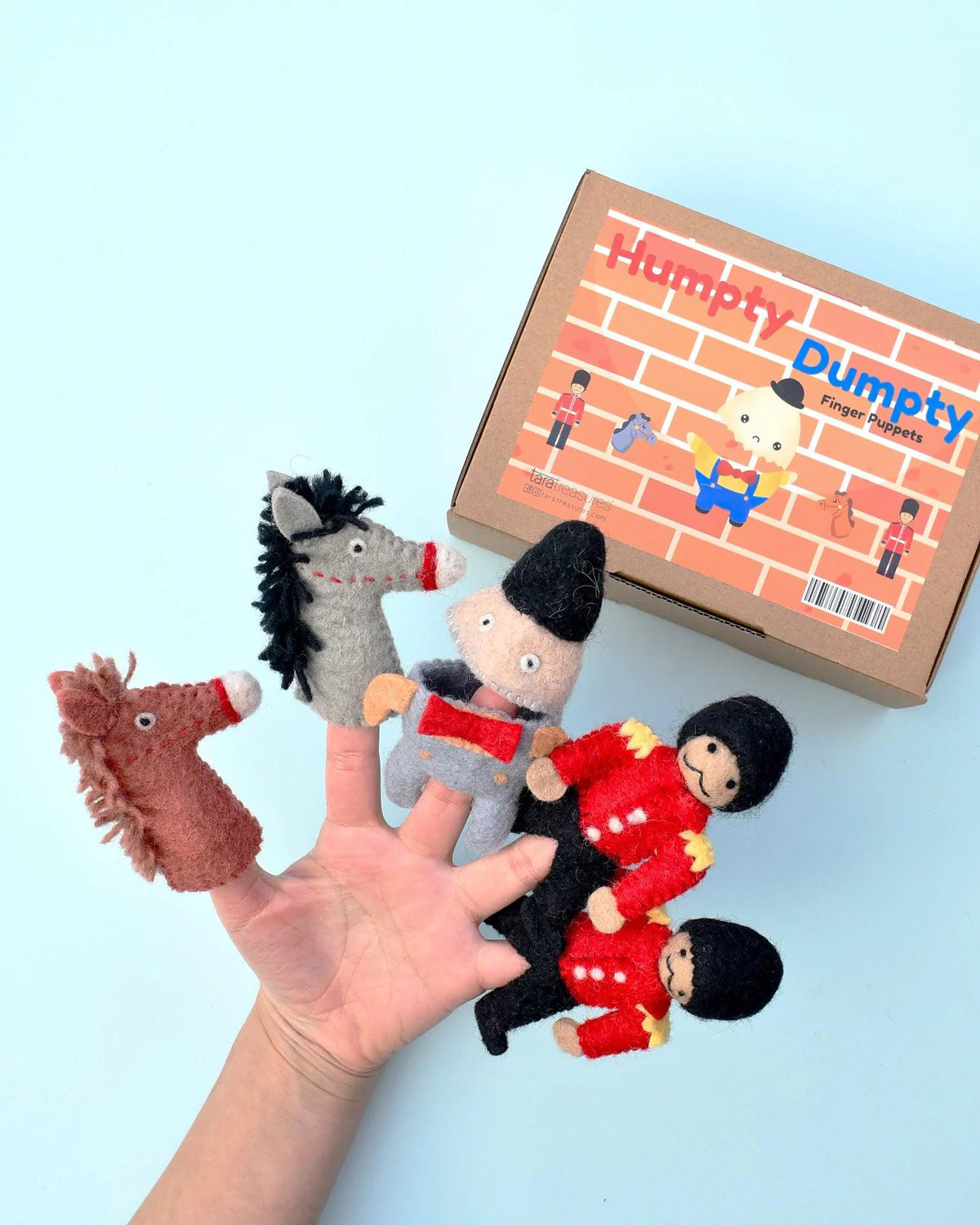 tara treasures finger puppet set - humpty dumpty