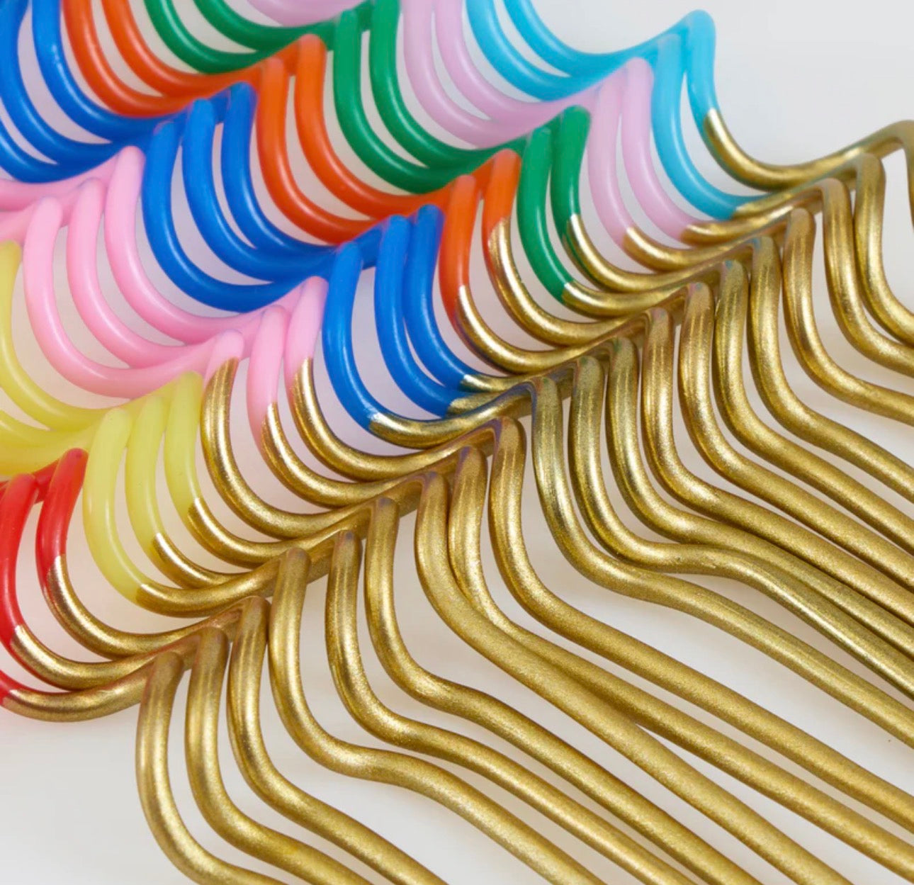 meri meri gold dipped swirly candles (pack of 20 in 8 colours)