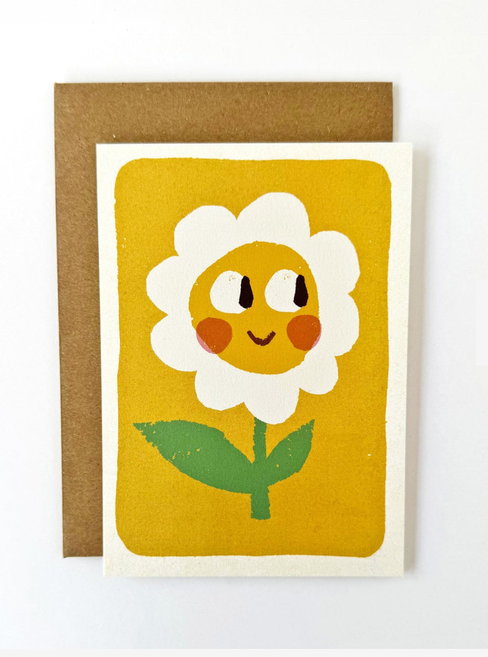 florence fry happy yellow daisy card