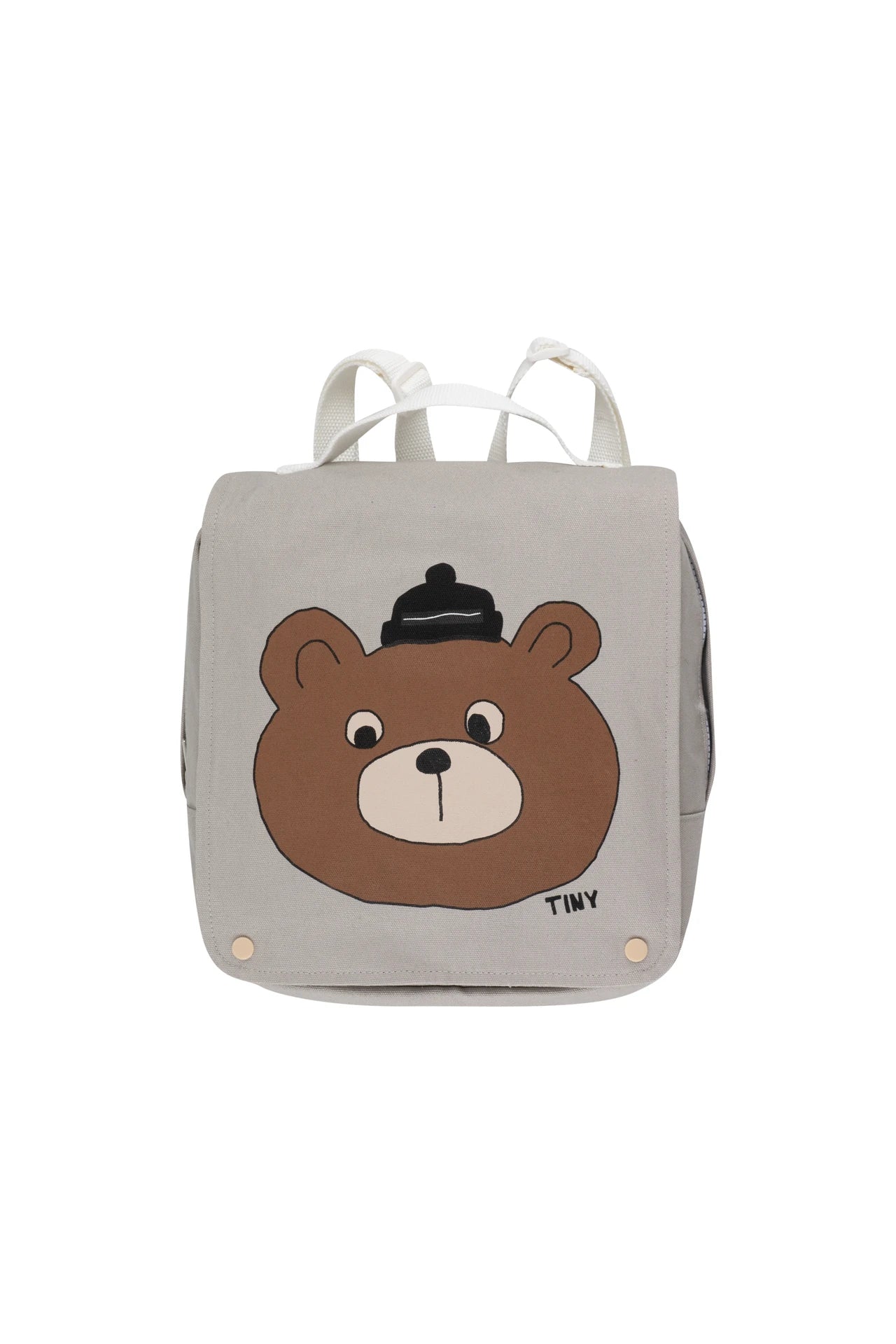 tiny cottons bear toddler backpack - taupe