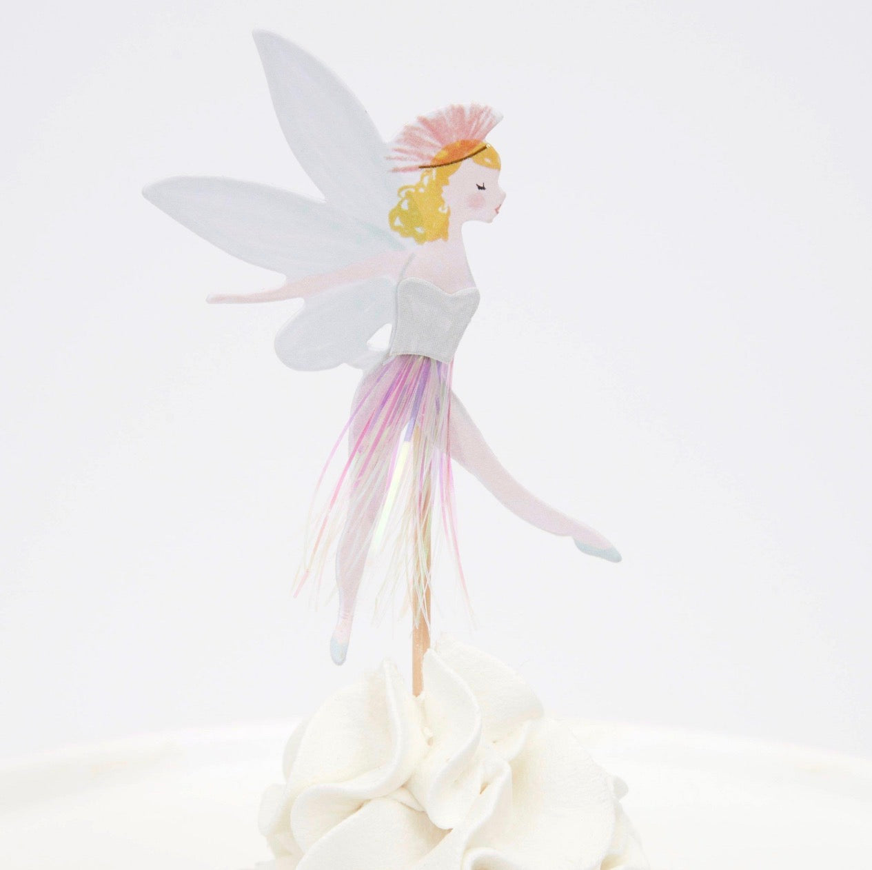 meri meri fairy cupcake kit (pack of 24 toppers in 6 designs)