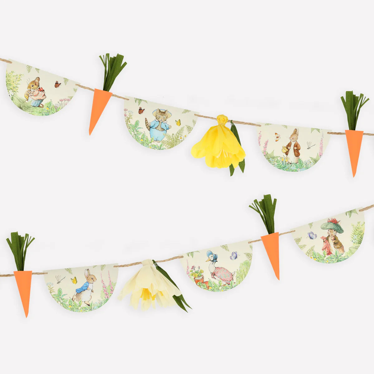 meri meri peter rabbit in the garden garland