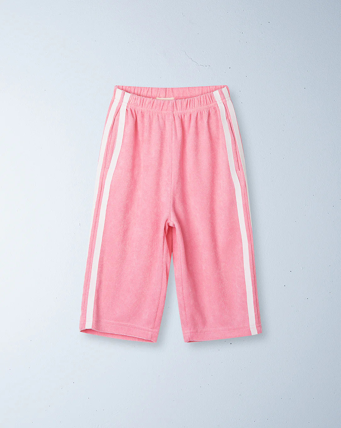 ziggy zaza twin stripe terry pant - pink