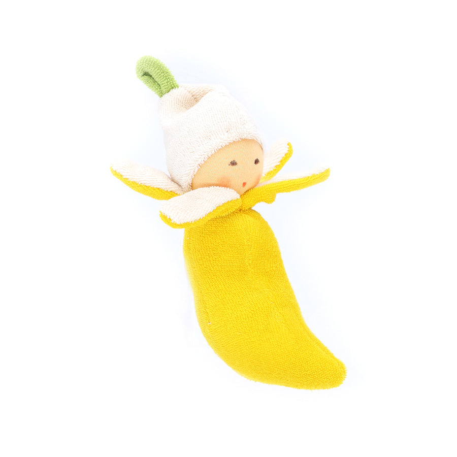 nanchen natur baby banana rattle - pre order