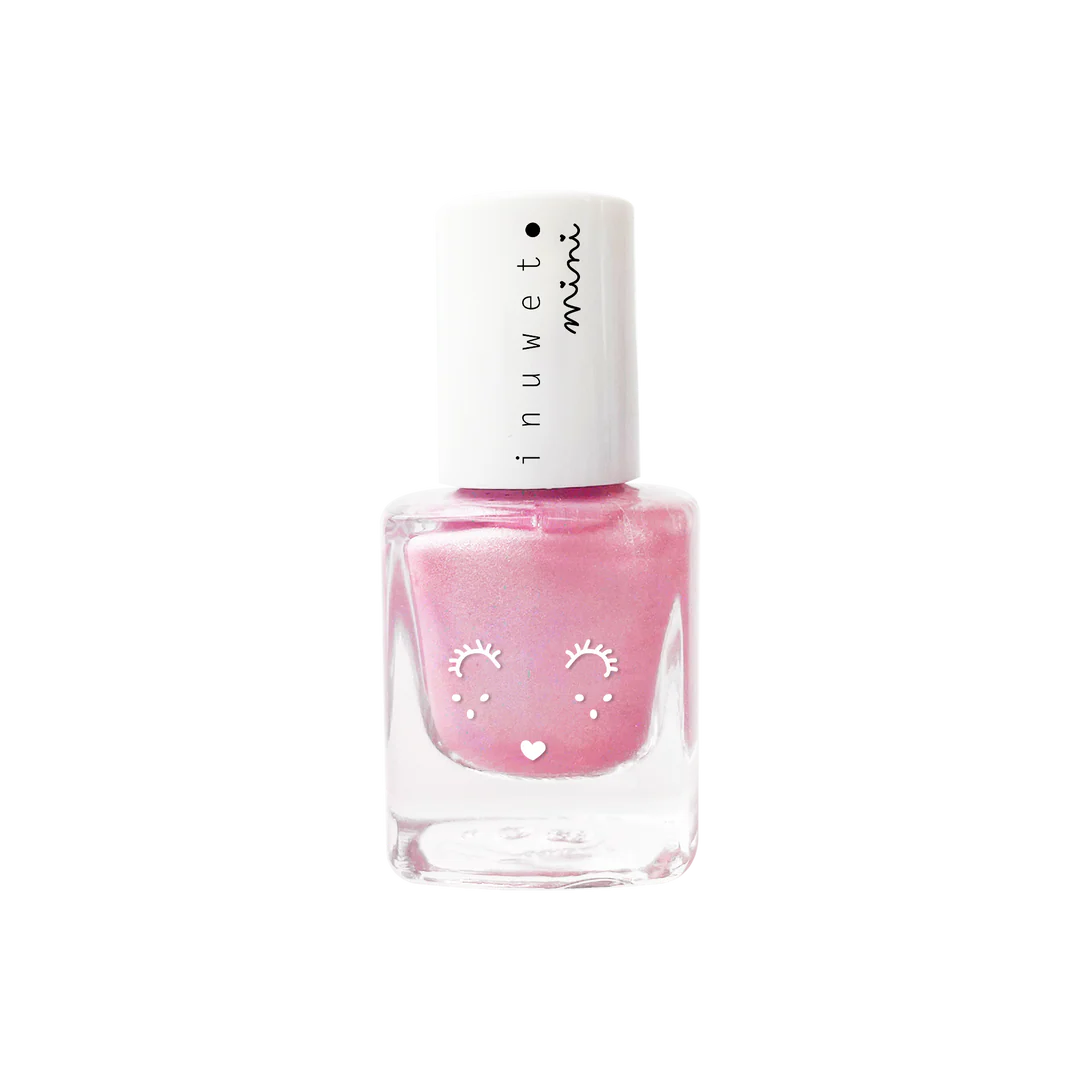 inuwet water based nail polish - watermelon pink doll