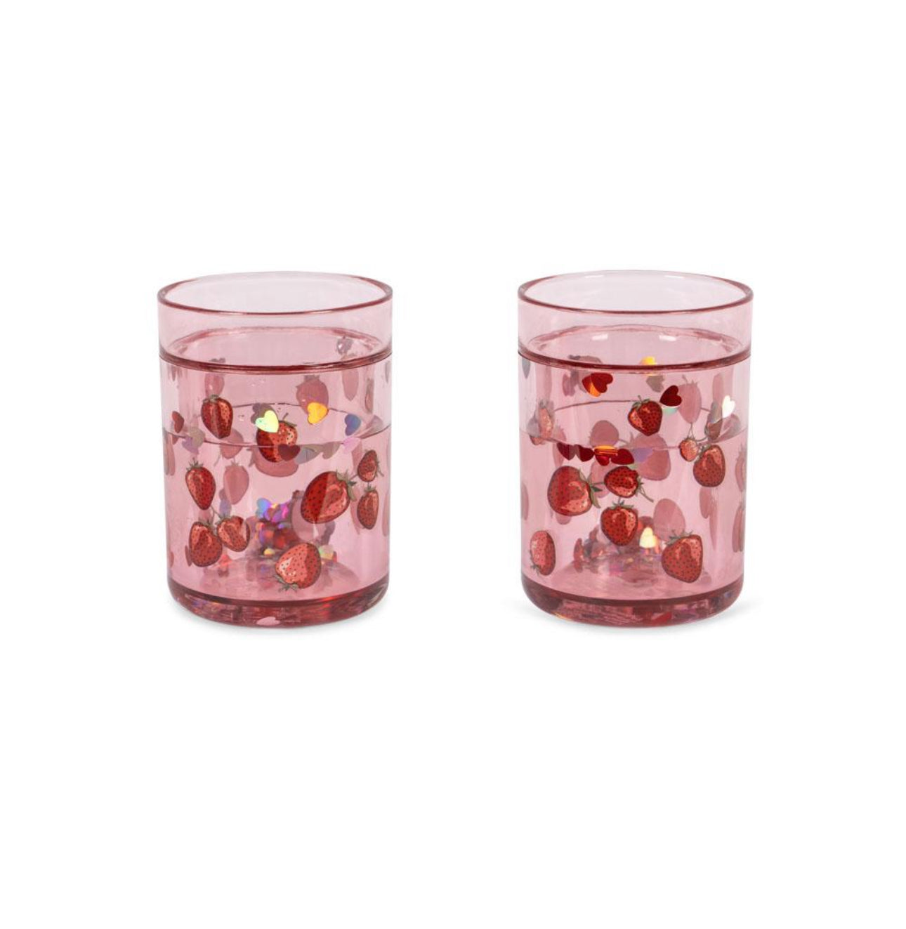 konges slojd 2 pack glitter cups - fragola